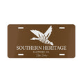 Southern Heritage Original 2.0 License Plate Brown & White