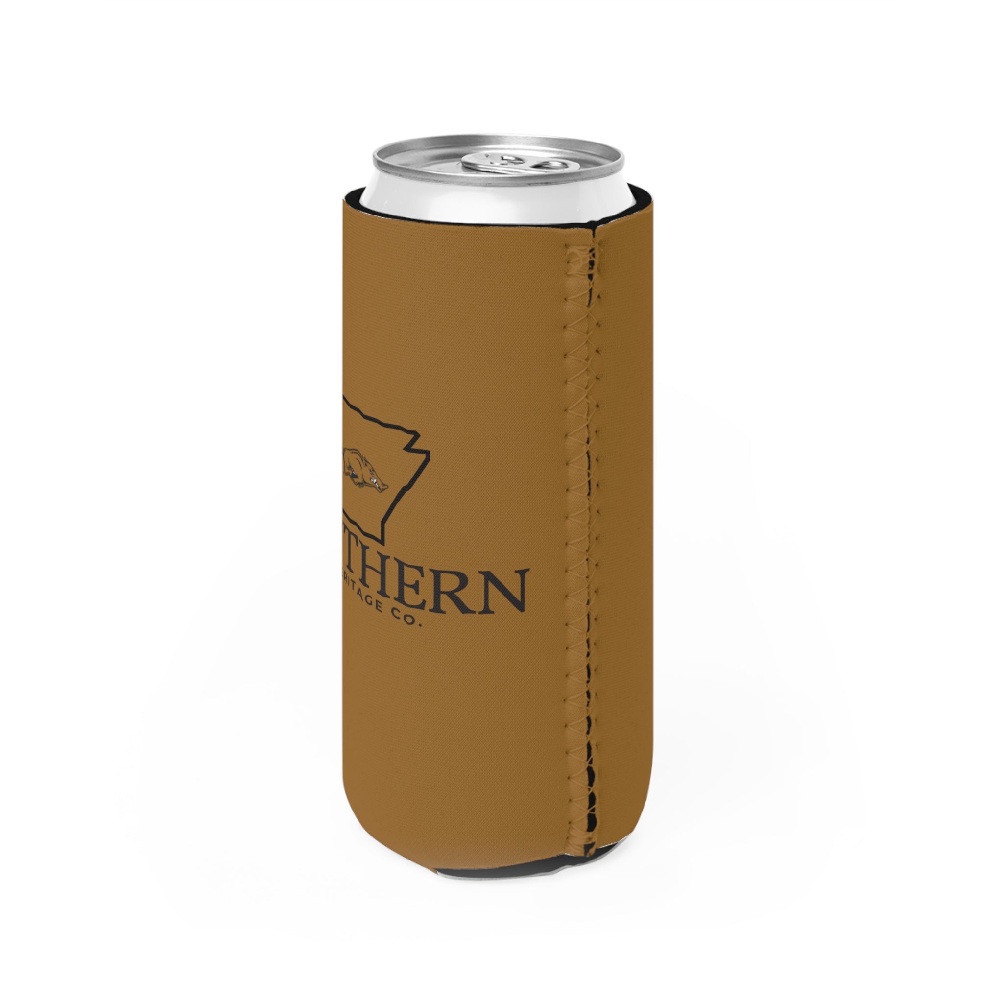 Southern Heritage - Arkansas Razorback Slim Can Coozy