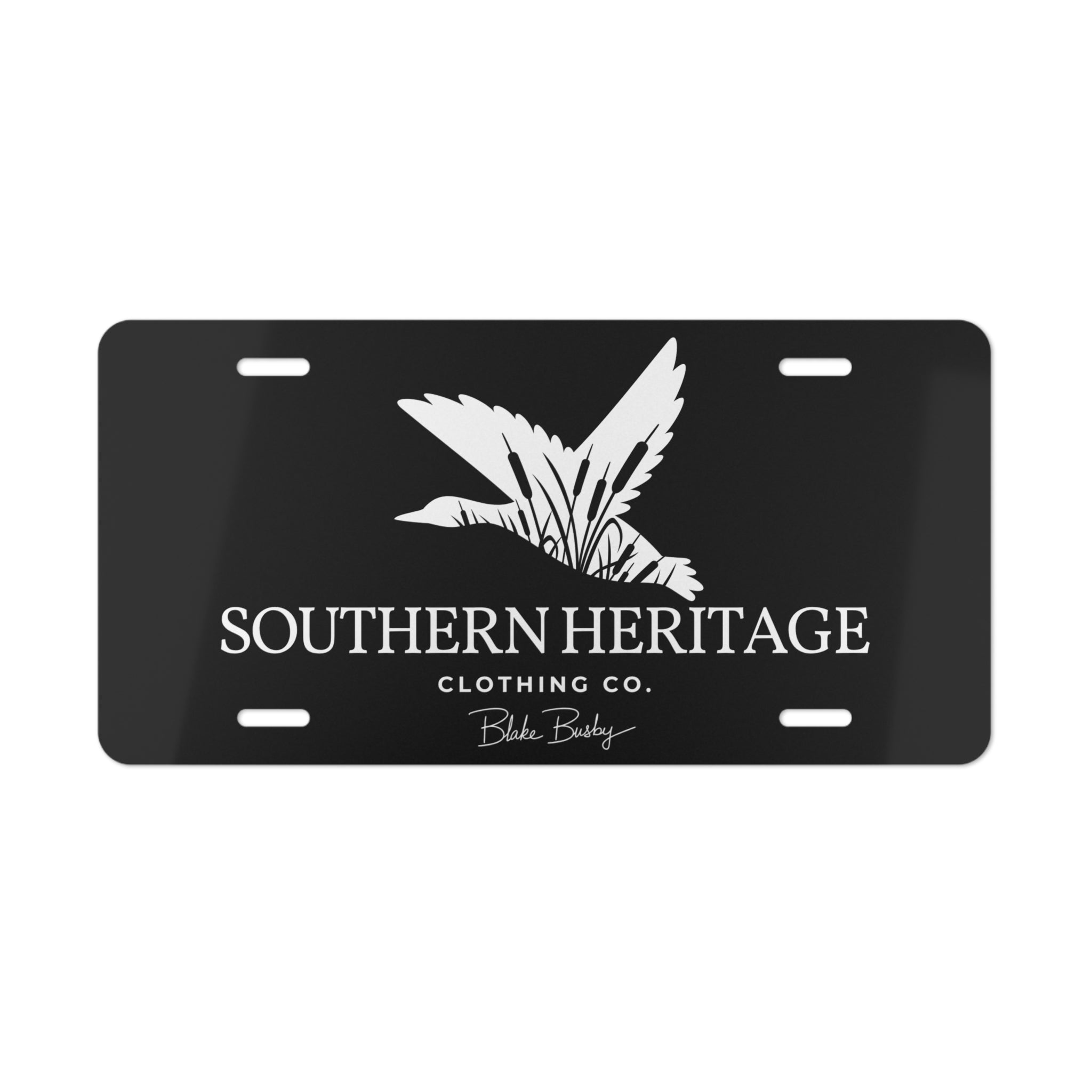 Southern Heritage Original 2.0 License Plate Black